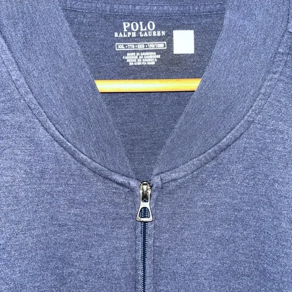 Polo by Ralph Lauren Men's Dark Blue Full-Zip Jacket xXL - Picture 2 of 3